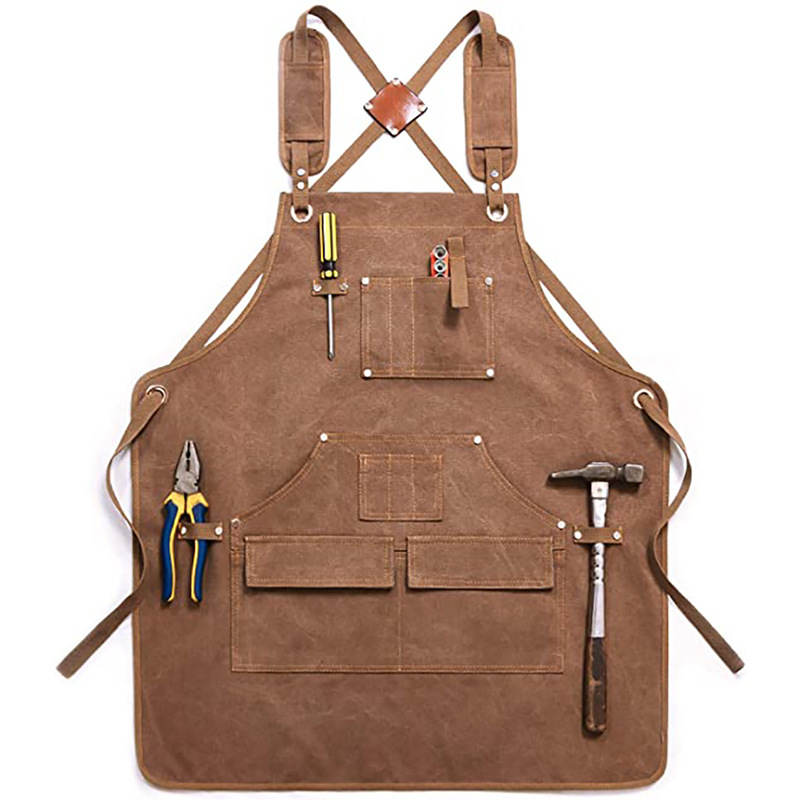 Gardening Tools Logo - 두꺼운 캔버스 앞치마 맞춤 로고 목공