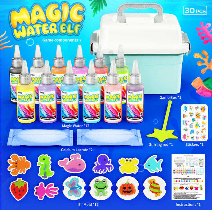 Gardening Tools Kids Set - 매직 젤 워터 비즈 장난감: 12팩