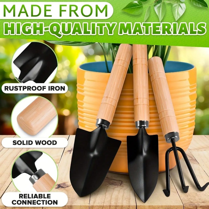 Gardening Tools Gifts - 3PC/1Set 미니 원예 도구 세트 손잡이가