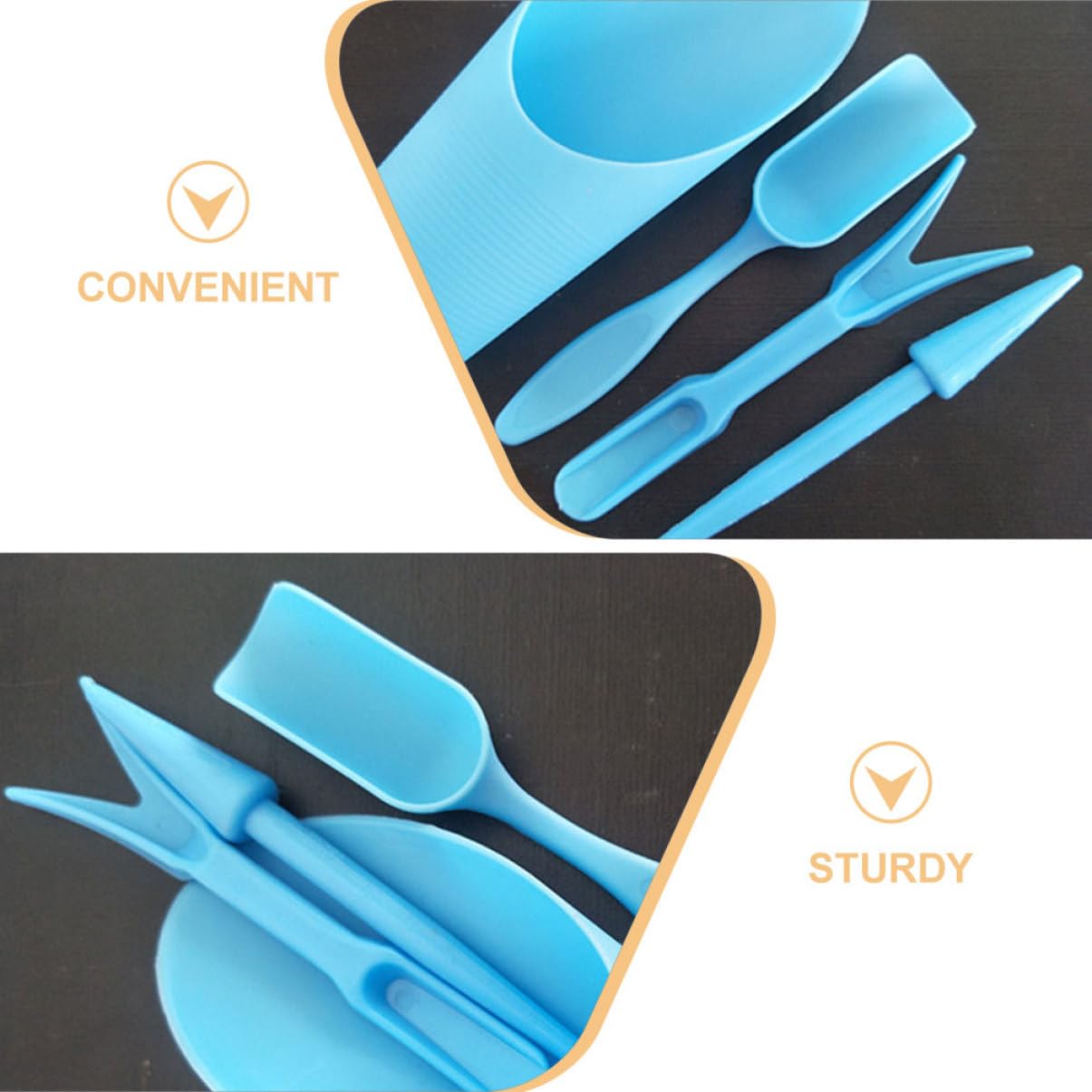 4 개/대, 플라스틱 내구성 양동이 삽 화분 재배 실린 - Gardening Tools Gifts 리뷰 및 가격