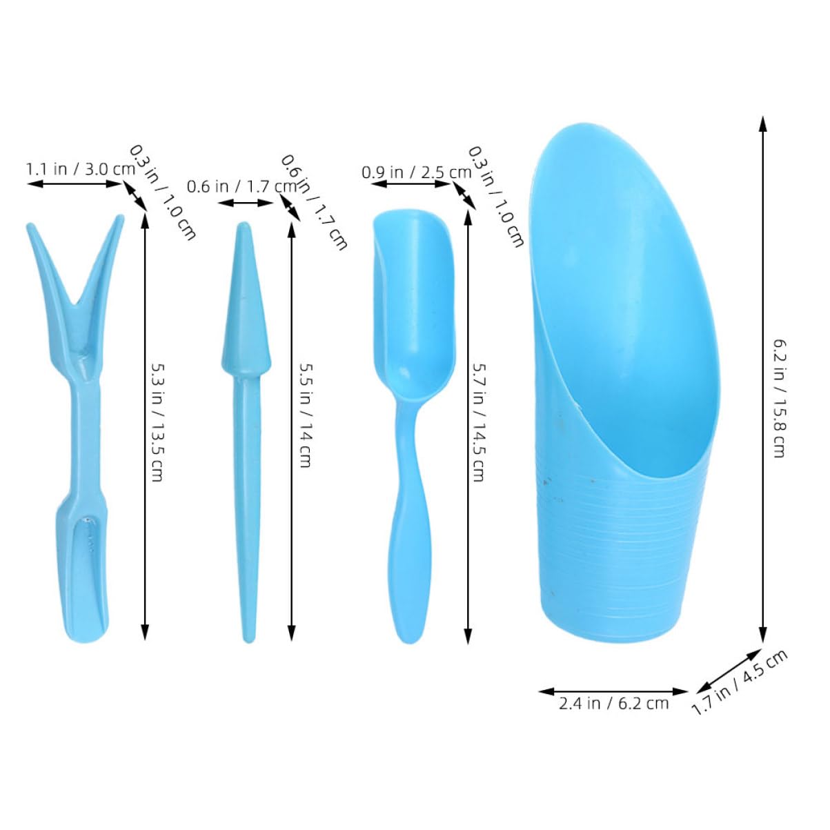 4 개/대, 플라스틱 내구성 양동이 삽 화분 재배 실린 - Gardening Tools Gifts 리뷰 및 가격