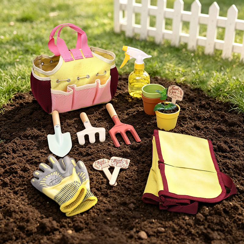 어린이 정원 도구 세트 놀이용 야외 삽 갈퀴 삽 물뿌리 - Gardening Tools Kids Set 리뷰 및 가격