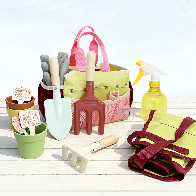 어린이 정원 도구 세트 놀이용 야외 삽 갈퀴 삽 물뿌리 - Gardening Tools Kids Set 리뷰 및 가격