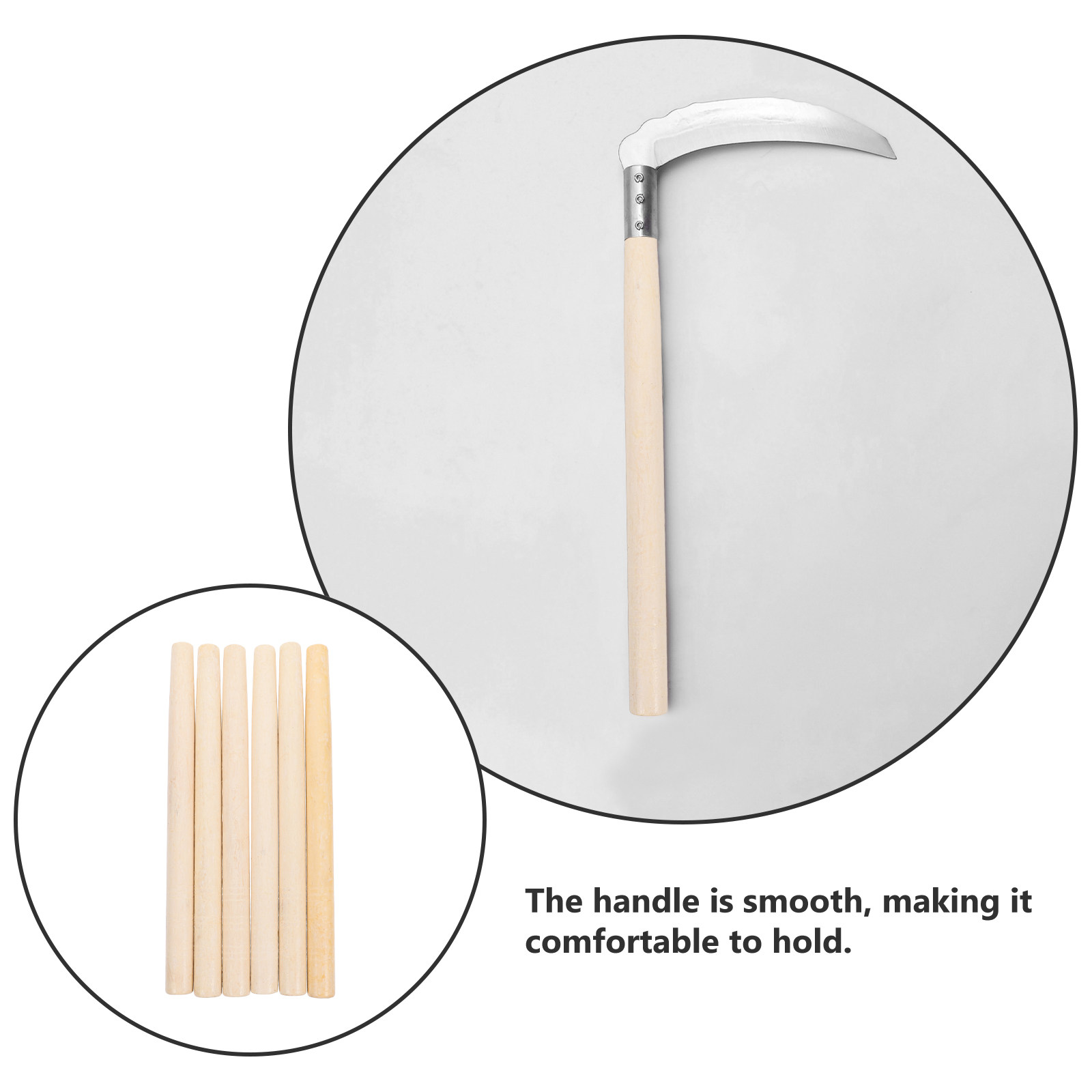 6Pcs 긴 나무 손잡이 세트 도구 교체용 농기구 세트 - Gardening Tools Repair 리뷰 및 가격