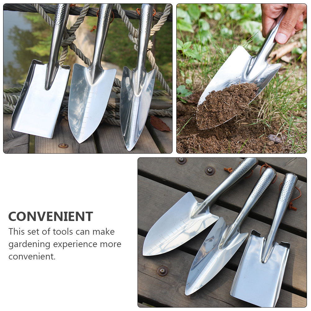 1세트 스테인레스 스틸 핸드 삽 세트 휴대용 정원 도구 - Gardening Tools For Seniors 리뷰 및 가격