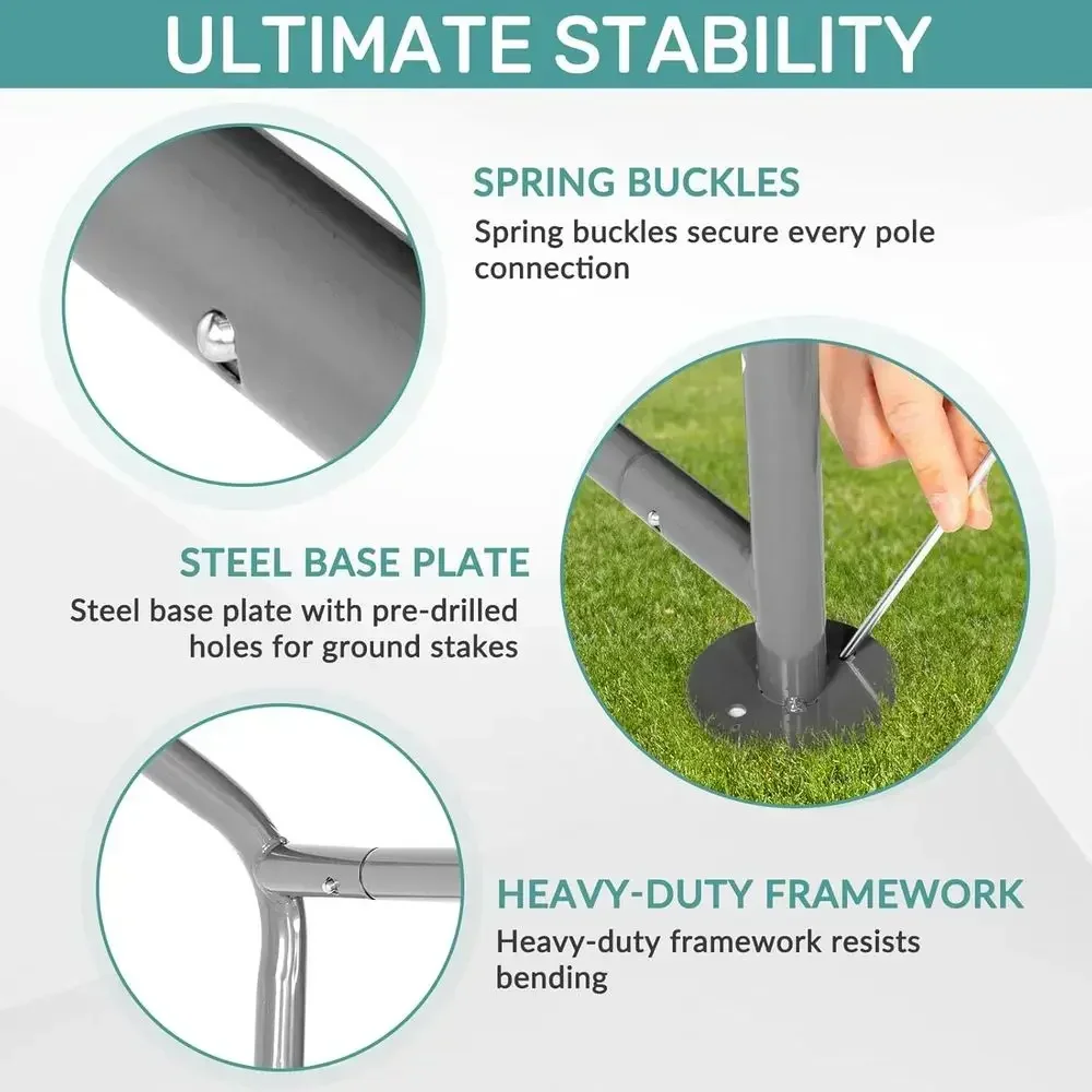 내구성 있는 야외 보관함, 롤업 도어가 있는 방수 자전 - Gardening Tools You Need 리뷰 및 가격