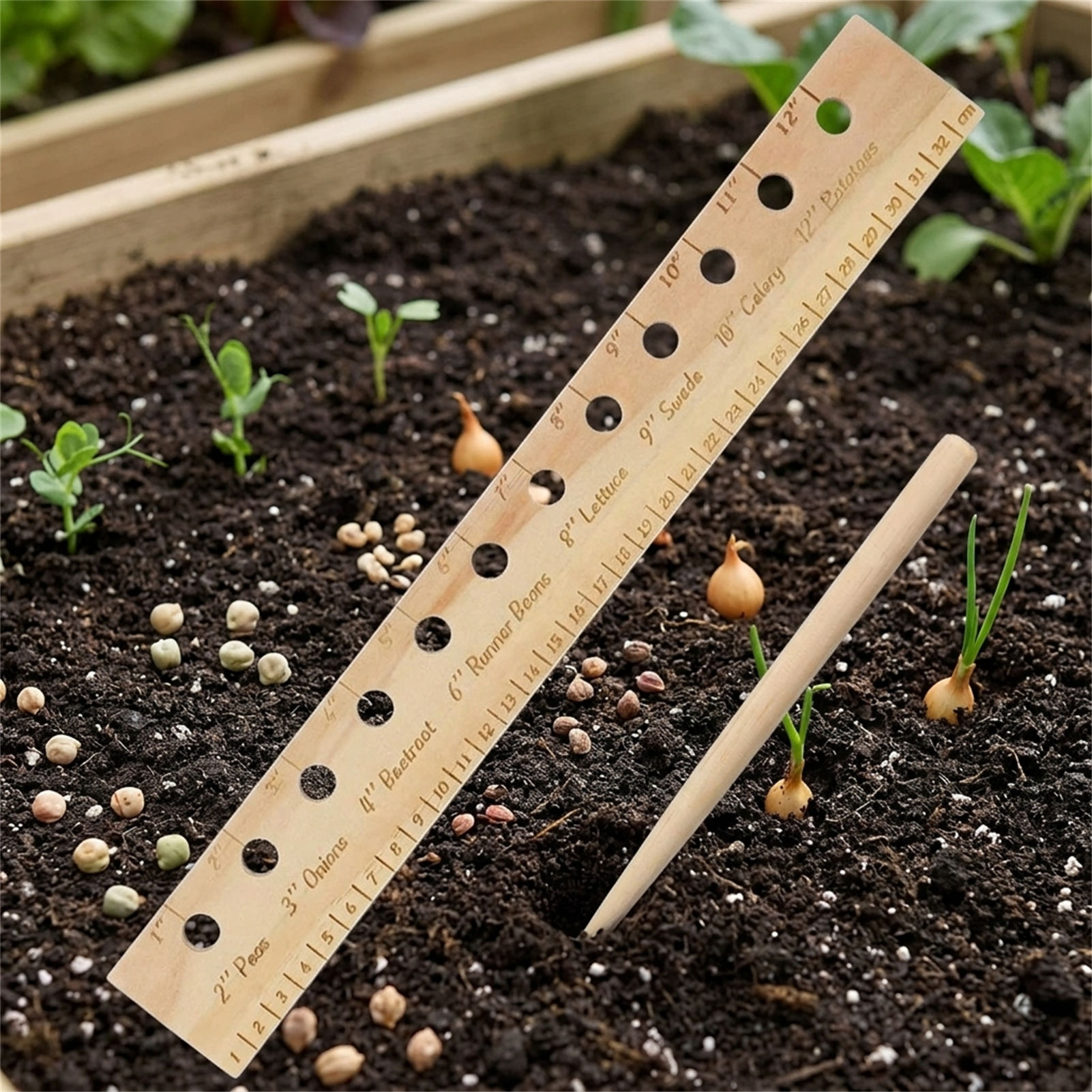 정원 가꾸기 초보자를 위한 단단한 나무 재배용 자, 종 - Gardening Tools For Beginners 리뷰 및 가격