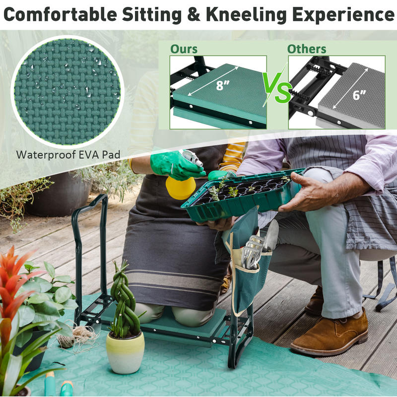 정원용 무릎받침대 겸 의자, 접이식 정원 벤치(두꺼운  - Gardening Tools For Seniors 리뷰 및 가격