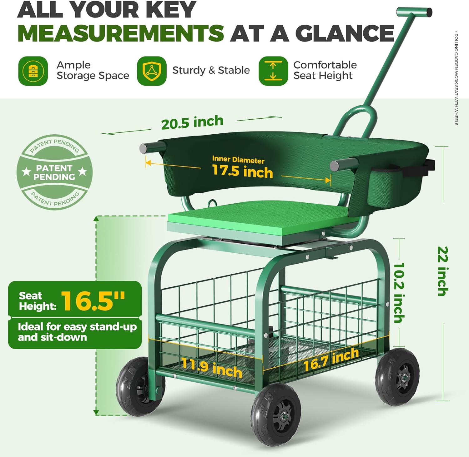 바퀴 달린 정원 의자, 360도 회전 가능한 정원용 스 - Gardening Tools For Seniors 리뷰 및 가격