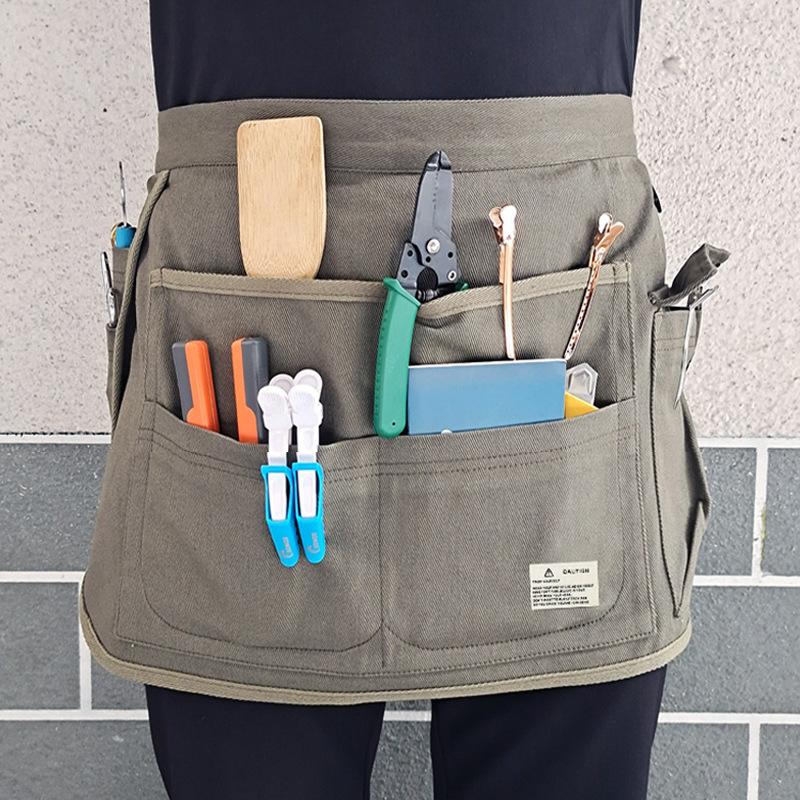 프린트 로고가 있는 반신 앞치마, 다용도 포켓, 미용, - Gardening Tools Logo 리뷰 및 가격