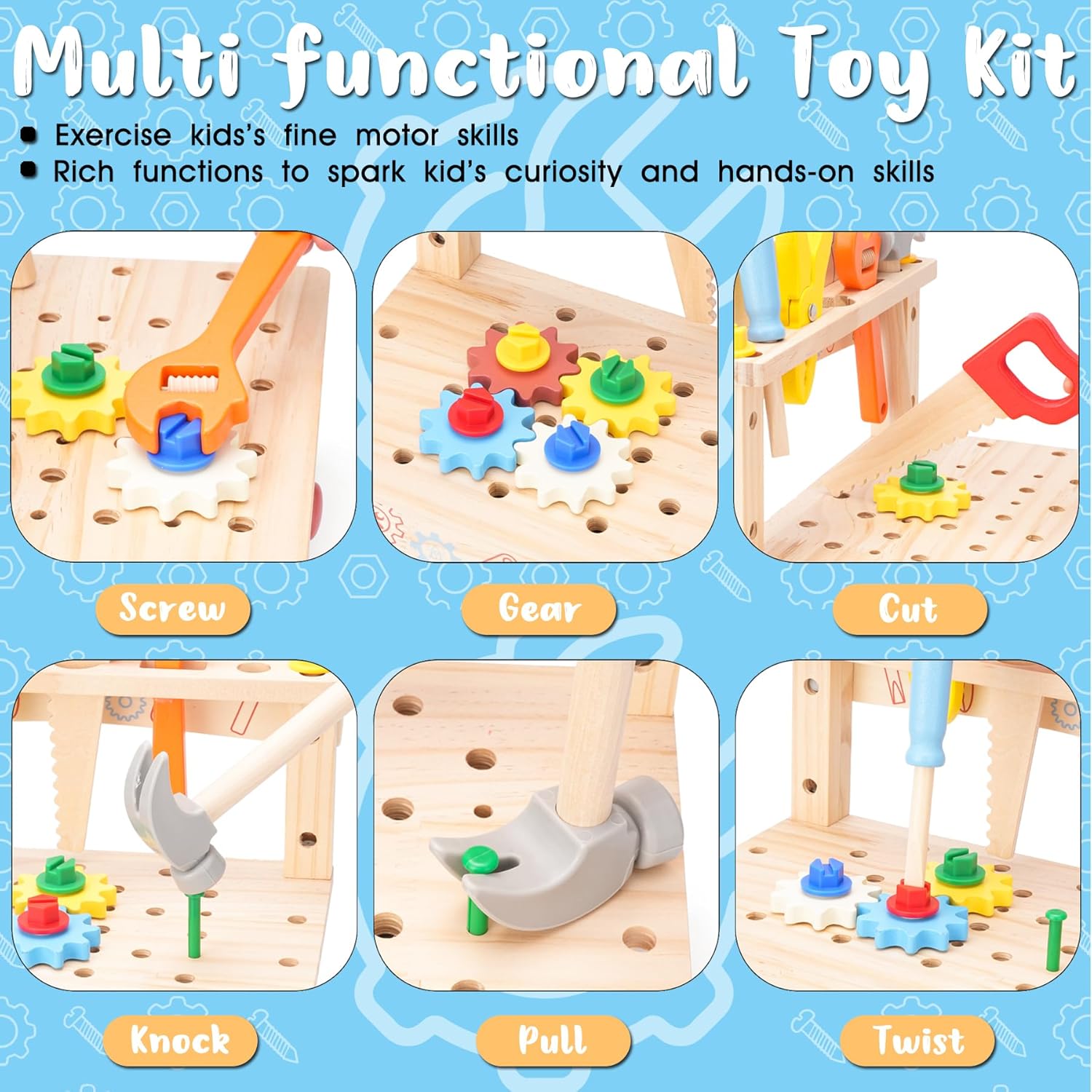 어린이용 나무 공구 벤치, 몬테소리 교육용 역할 놀이  - Gardening Tools Kids Set 리뷰 및 가격