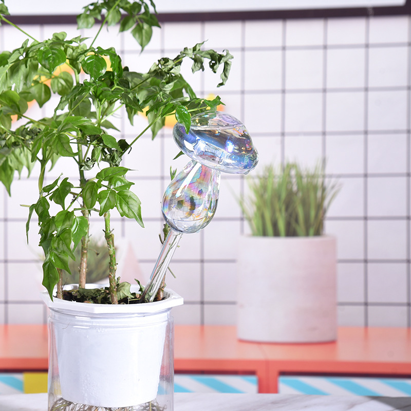 1/2PCS 유리 짚 자동 식물 급수 전구 자체 급수  - Gardening Tools For Beginners 리뷰 및 가격