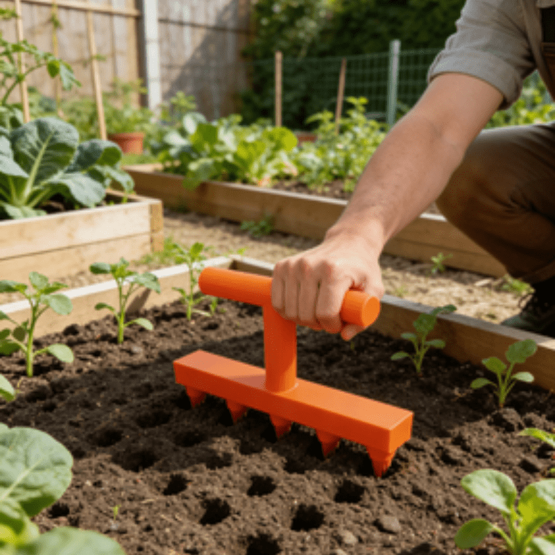 정밀 원예 홀 펀치 파종기 가정용 채소 꽃 묘목 펀처  - Gardening Tools Gifts 리뷰 및 가격