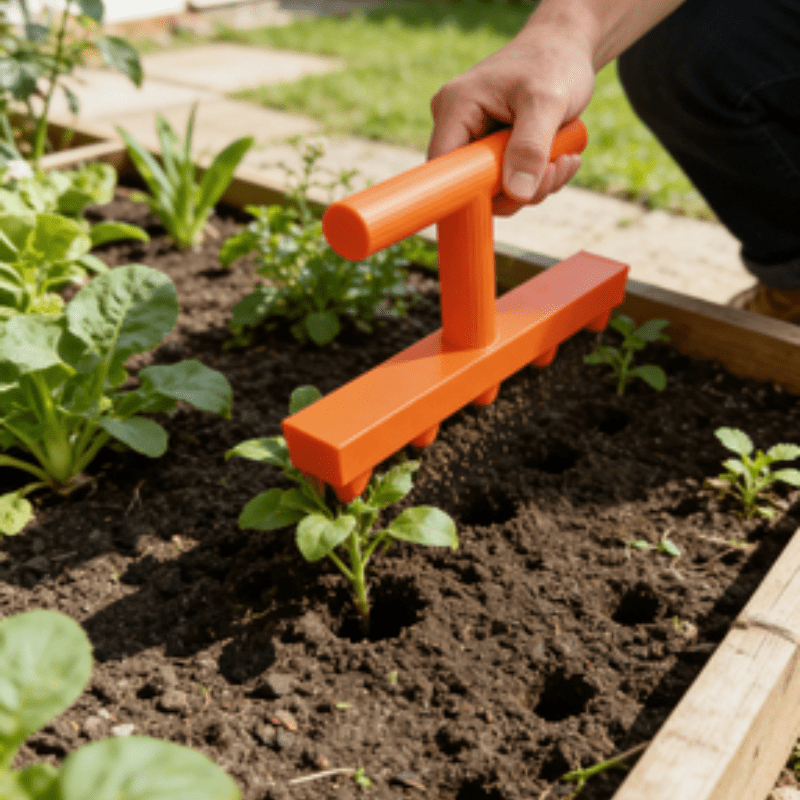 정밀 원예 홀 펀치 파종기 가정용 채소 꽃 묘목 펀처  - Gardening Tools Gifts 리뷰 및 가격