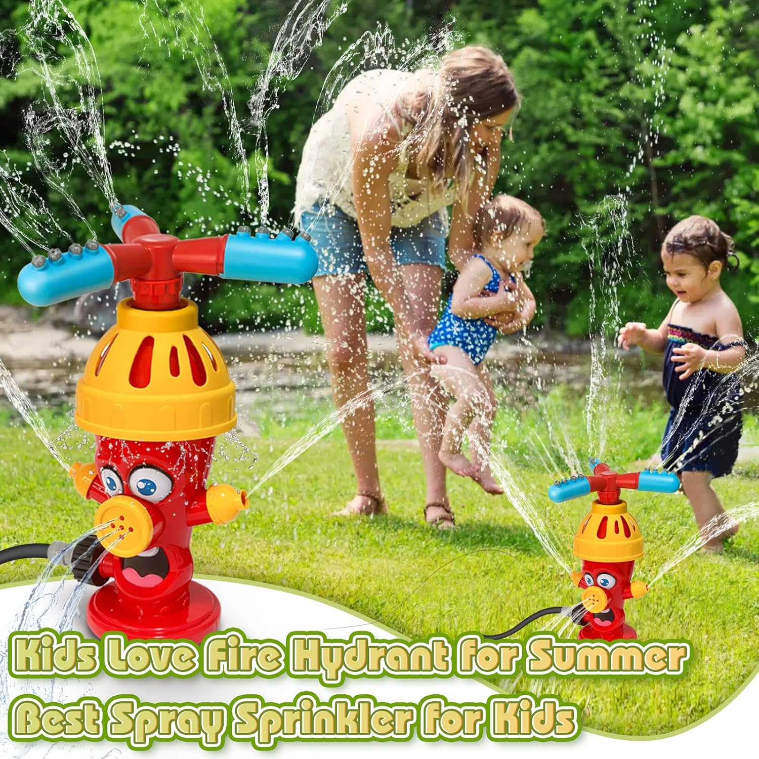 하이드런트 스프링클 물 분사 장난감 뒷마당 정원 야외  - Gardening Tools Kids Set 리뷰 및 가격