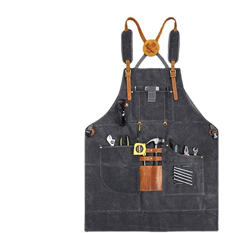 남성용 캔버스 앞치마 다기능 포켓 공구 앞치마 맞춤형  - Gardening Tools Logo 리뷰 및 가격