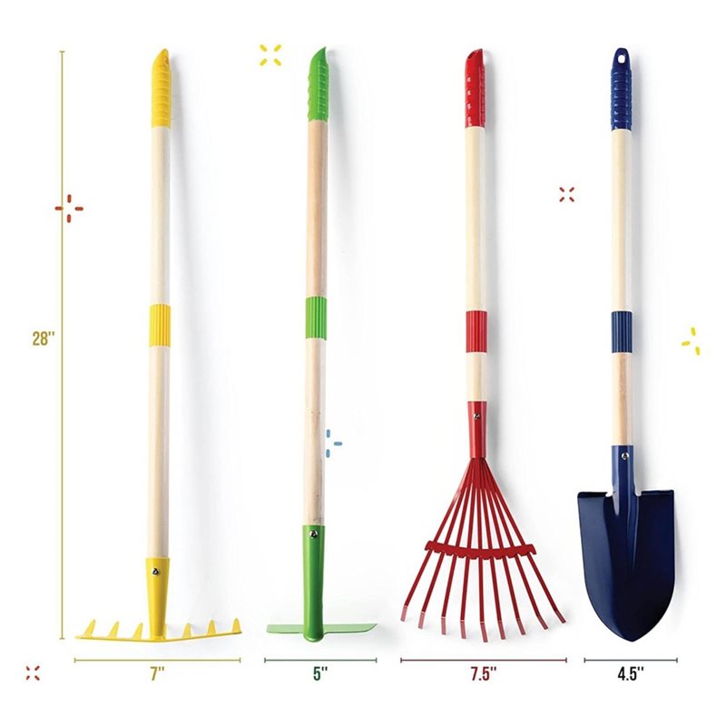 B05C-어린이용 정원 도구 세트 4종-나무잎 갈퀴,  - Gardening Tools Kids Set 리뷰 및 가격