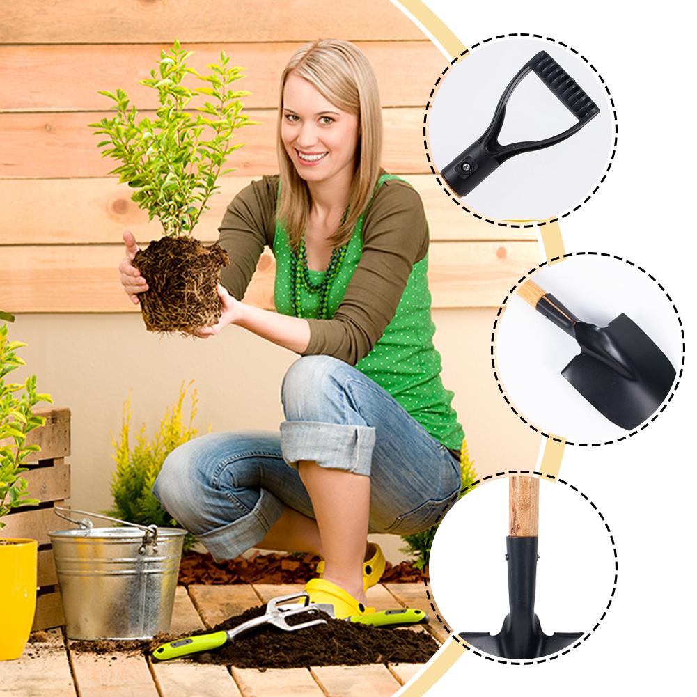 36cm 정원 삽 나무 손잡이가 있는 스테인레스 스틸  - Gardening Tools Kids Set 리뷰 및 가격
