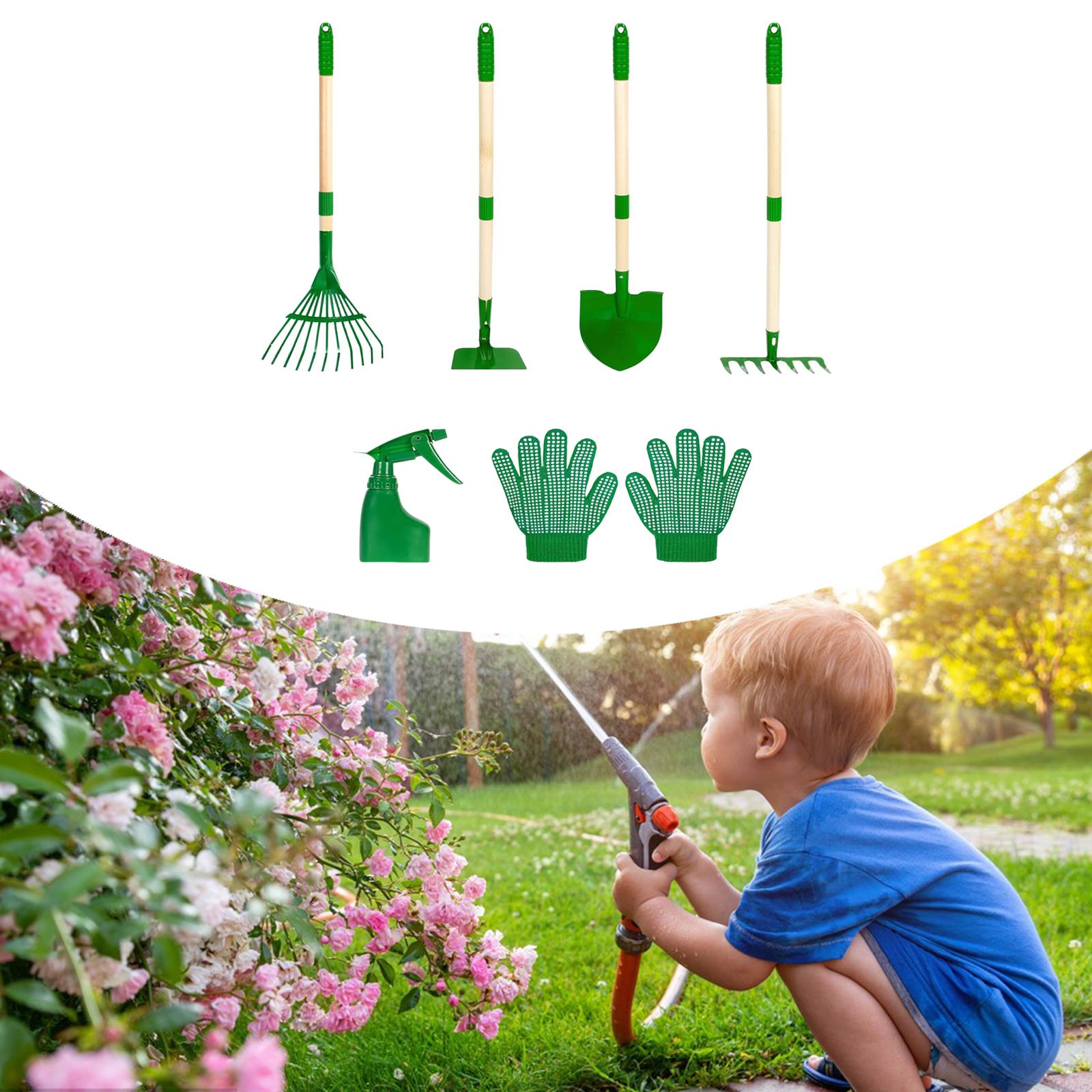 6x 어린이 원예 도구 세트 야외 파기 잡초 장난감 생 - Gardening Tools Kids Set 리뷰 및 가격