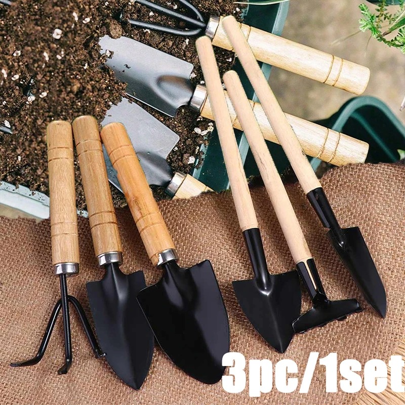 3PC/1Set 미니 원예 도구 세트 손잡이가 있는 휴 - Gardening Tools Gifts 리뷰 및 가격