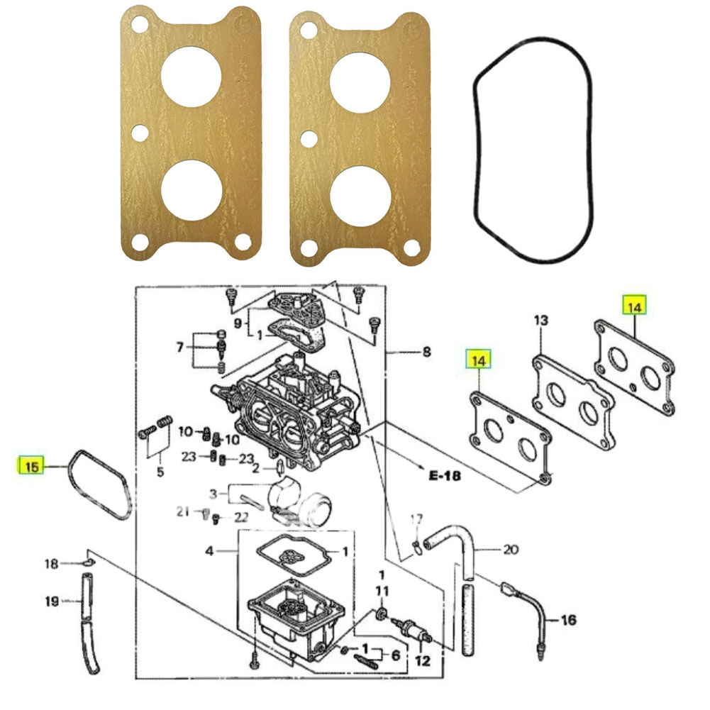 혼다 GXV530 GCV530 엔진 기화기 수리 키트( - Gardening Tools Repair 리뷰 및 가격