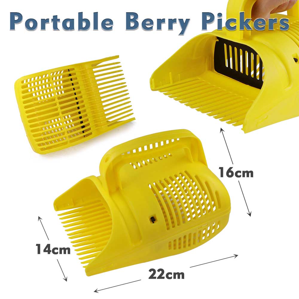 1pc 휴대용 휴대용 베리 블루 베리 피커 플라스틱 빗 - Gardening Tools Sale 리뷰 및 가격